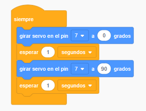 Bloques para servo